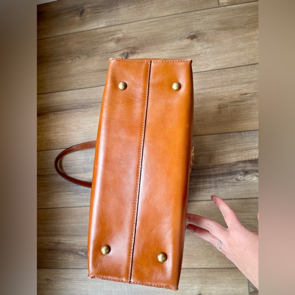 Rose Patricia Nash Tote | 100% Leather | Designer | Excellent Used Condition - Picture 12 of 13